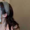 Face Wash Wide Edge Hairband Headwear Blingbling Hair Hoop Sweet Rhinestone Headband  Kids