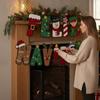 Фетровый баннер Feliz Navidad Испанская рождественская гирлянда из букв Снеговик Эльф Пингвин Рождественское настенное украшение для дома камина вечеринки