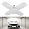 Foldable Garage Blade Adjustable Three-Leaf LED Bulb Light Fan Ceiling Lamp Party Fashion Decoration
