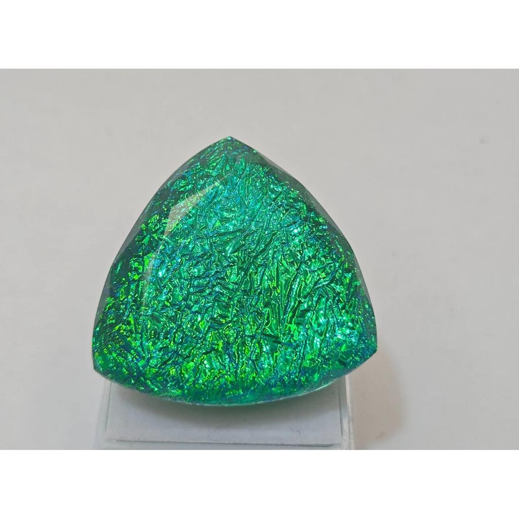 Fabulous Natural Monarch Fire Opal 72-74 Ct Trillion Cut Certified Gemstone