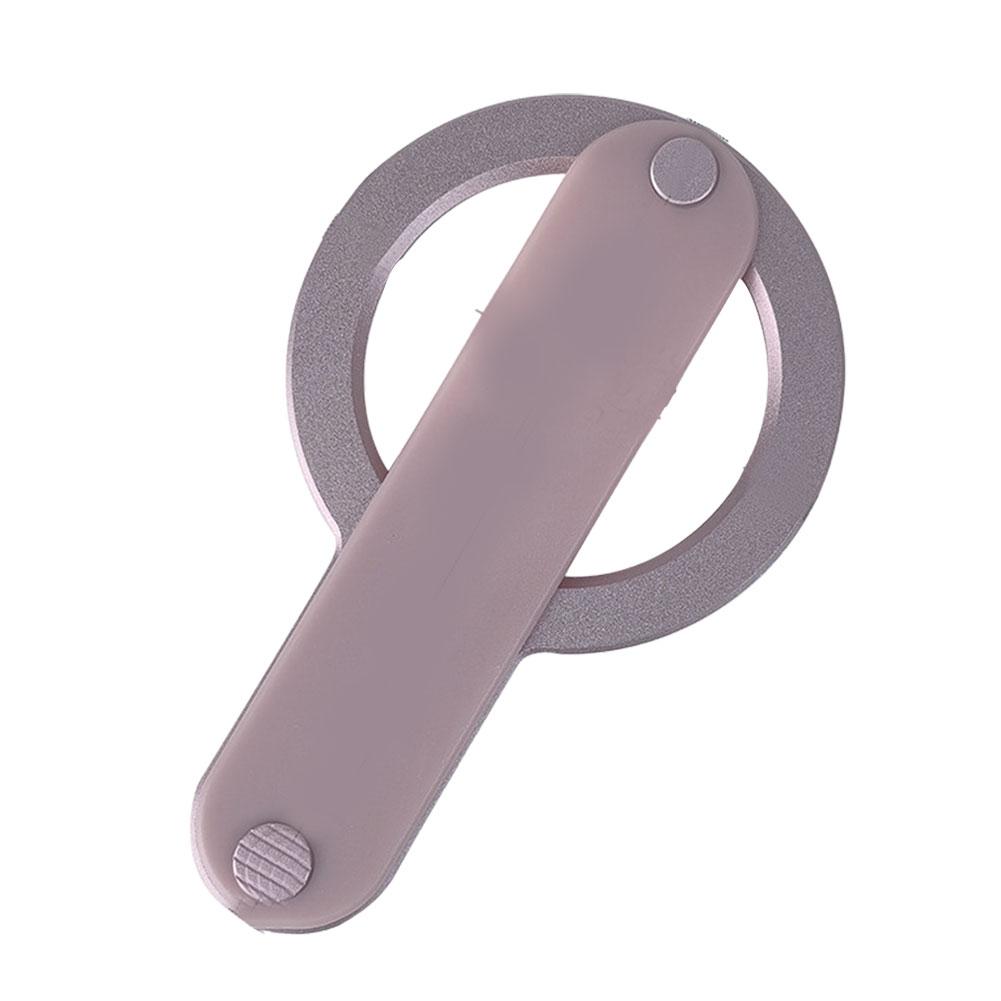 Magnetic Strap Phone Holder Desktop Ring Holder Aluminum Alloy TPU Mobile Phone Portable Anti Drop Finger Strap Holder