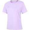 Серия групповых покупок Li Ning Однотонная дышащая универсальная футболка с коротким рукавом Женские футболки Холодный-фиолетовый ATSV436-2