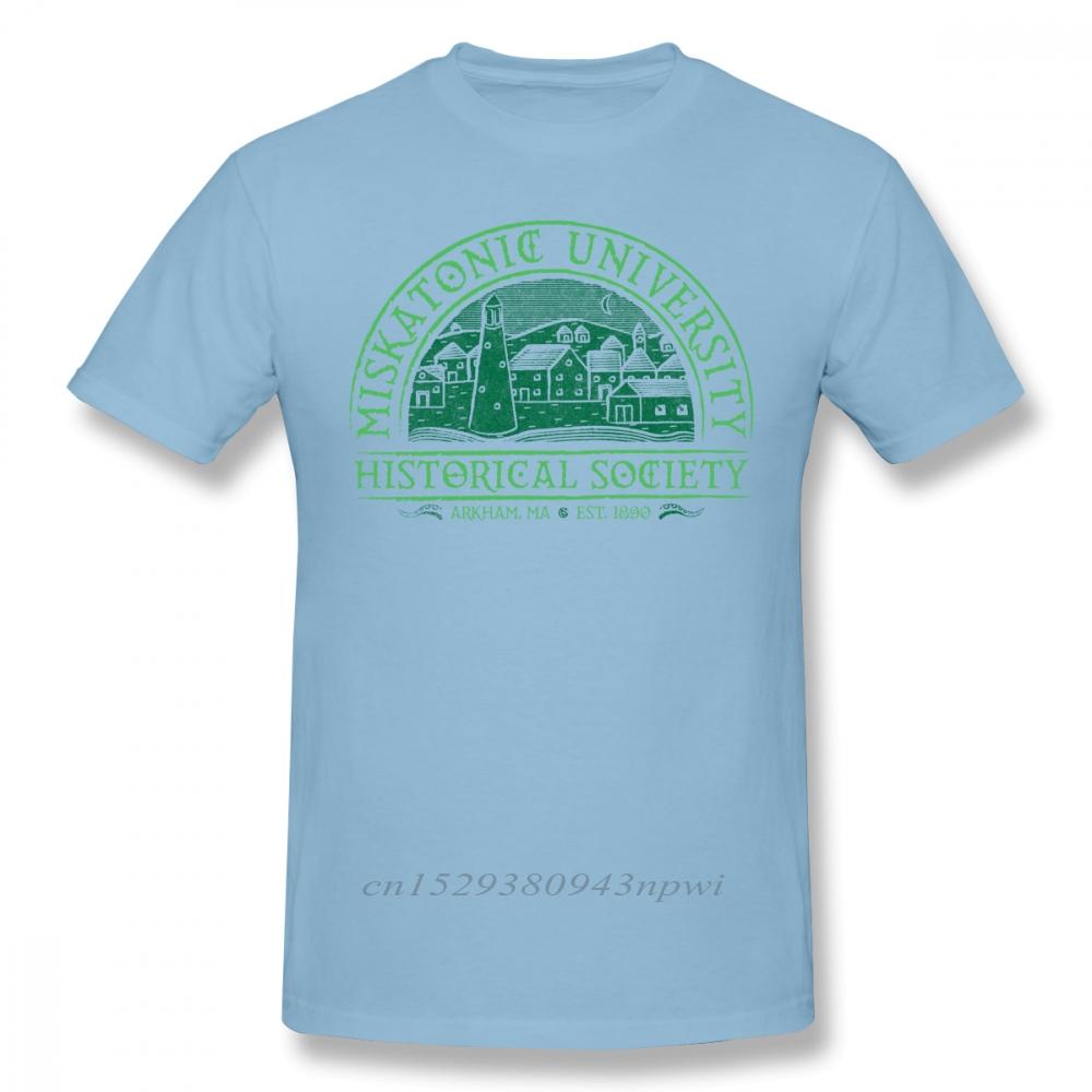 Arkham Horror T Shirt Miskatonic Historical Society TShirt Man Cotton Tee Shirt Cute Oversized Printed ShortSleeve Tshirt