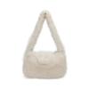 New Autumn and Winter Plush Bag Women's Large-capacity Commuter Bag College Student Fluffy Casual Shoulder Tote Bag