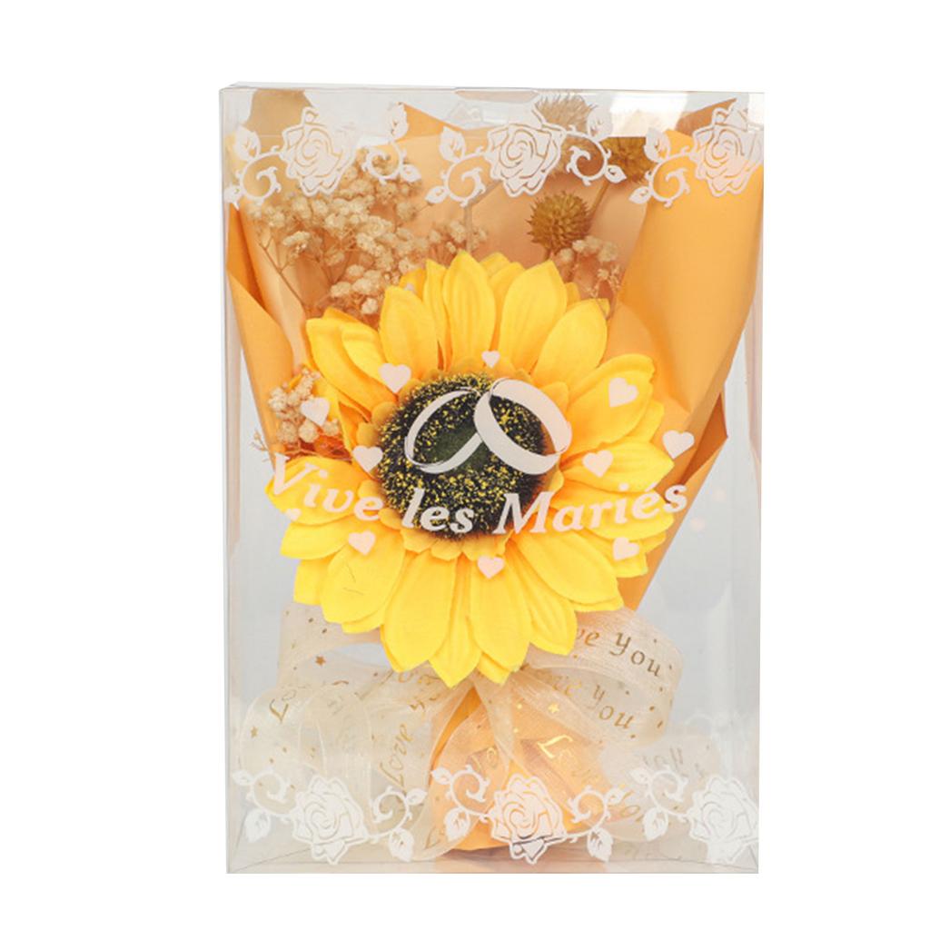 Artificial Flower Bouquet Real Looking Artificial Rustic Vintage Bridesmaid Holding Flower for Valentine's Day