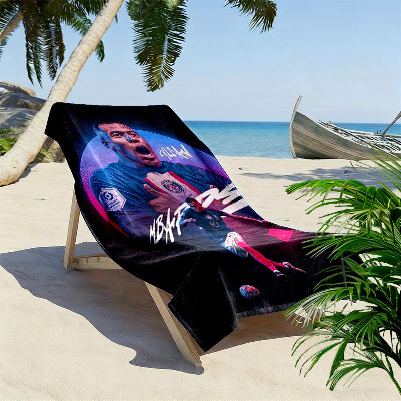 Cristiano Ronaldo: Legend Football beach towel Portable for travel Outdoor camping quick-drying swim towel Absorbent bath towel Outdoor pool towel