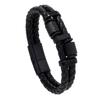 Men's Multilayer Leather Bracelet with Magnetic Alloy Clasp - Euro-American Fashion Accessory