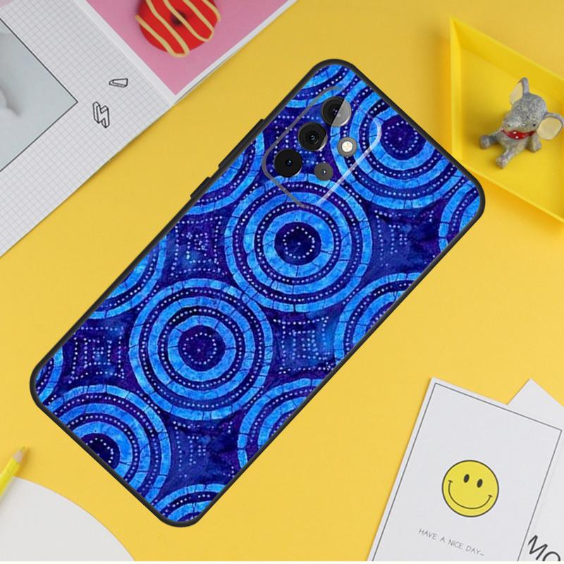 Чехол для телефона из ткани с африканским восковым узором для Samsung Galaxy A53 A33 A13 A12 A32 A52 A14 A34 A54 A15 A25 A35 A55 A71 A51