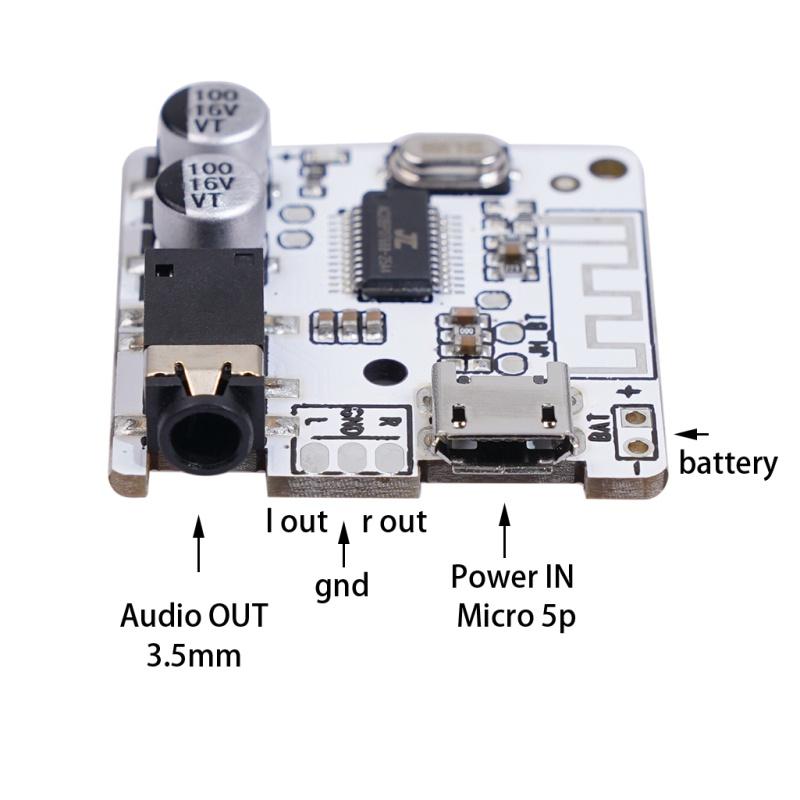 Модуль аудиоресивера Bluetooth для ТВ-ПК, наушников, Bluetooth 5,0, беспроводной адаптер JL6925A, стерео музыка, 3,5 мм, автомобиль «сделай сам»