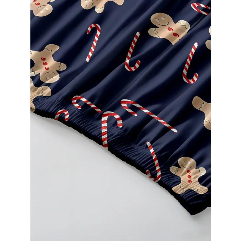 Летний мультяшный мелкий принт, модный свободный мужской повседневный удобный спортивный костюм-двойка с короткими рукавами