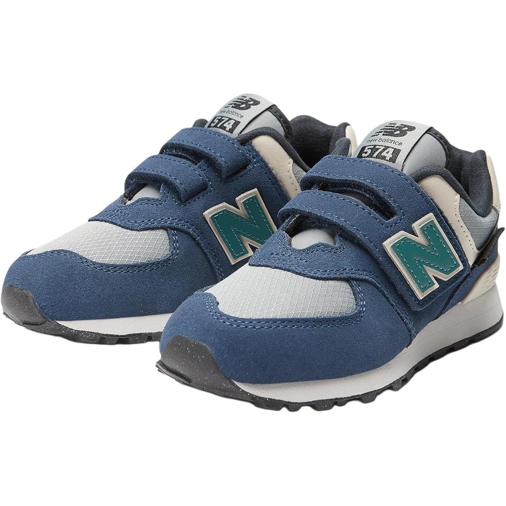New Balance Nb 574 Leather Soft Comfortable Low Top Casual Shoes Kids Sneakers Blue PV574SOA