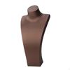 Necklace Bust Display Stand Jewelry Holder Photo Prop, PU Leather Selling Storage Rack Shop