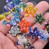 8mm 14mm 20mm Star Shape Mixed Flower Patterns Millefiori Glass Loose Beads for DIY Crafts Jewelry Making Accessories Findings