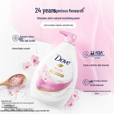 Dove Гель для душа с ароматом вишневого цвета, питательный