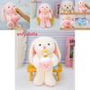 Adorable Rabbit Stuffed Animal With Holding A Cake Design For Kids Play And Snuggling