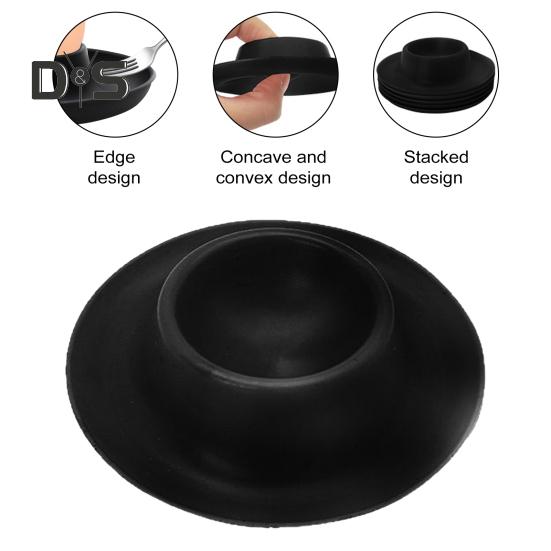 Набор держателей для яиц, небьющийся лоток для яиц, не содержащий бисфенол-А, современный держатель для яиц с защитой от переполнения и подставкой для ложек, компаньон для завтрака на кемпинге или пикнике