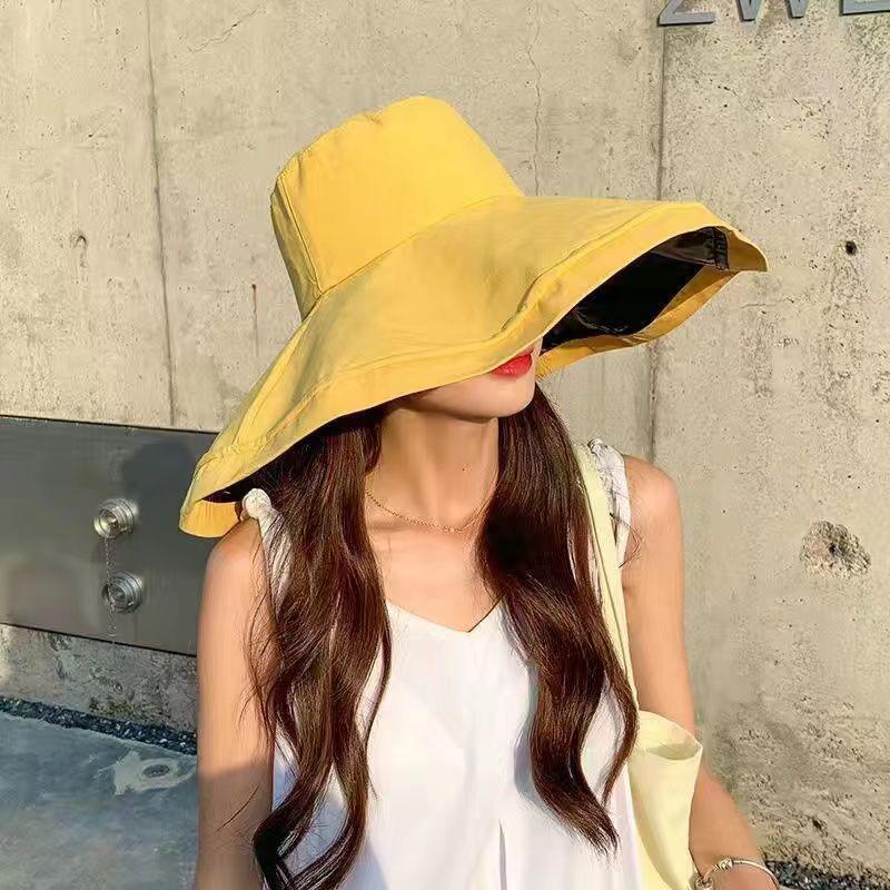 Fashionable And Casual Fisherman Hat For Women'S Summer Anti Uv Sunshade Hat