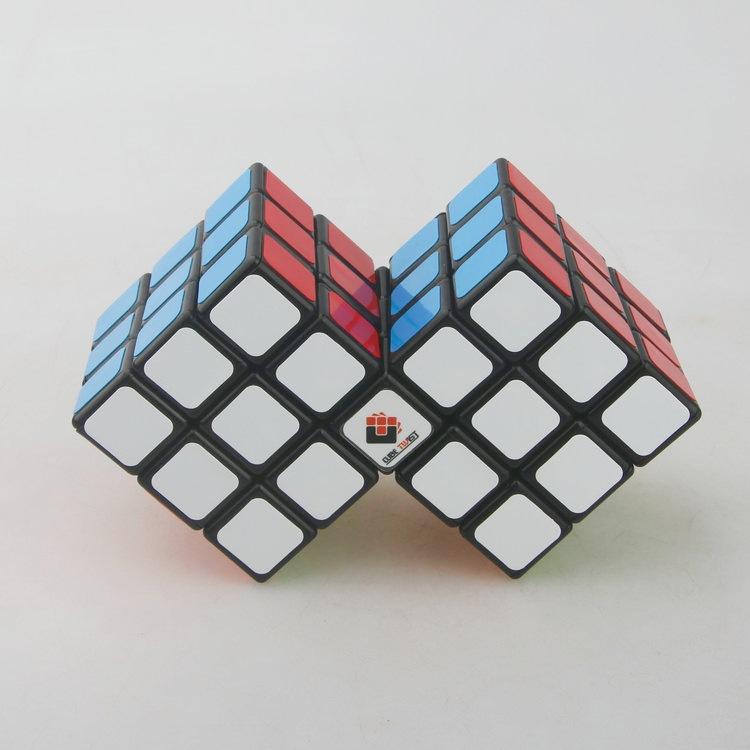 [windom] 2 кубика подряд 6 граней 3x3 Головоломка Ограниченное вращение 2 кубика подряд 6 граней Сложная головоломка Образовательная игрушка Подарок