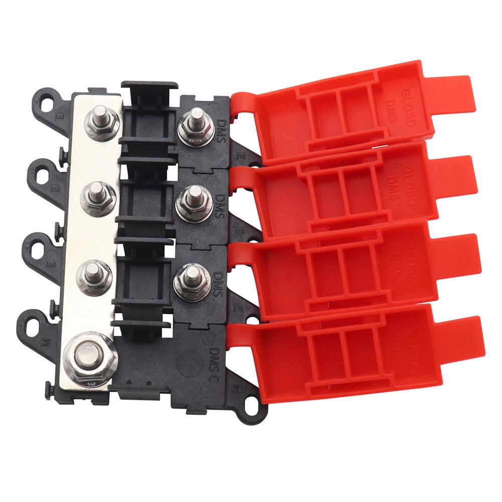 Distribution Block 1 In 3 Out 3-way Fuse Holder 200A Multi-pole MIDI Fuse Block