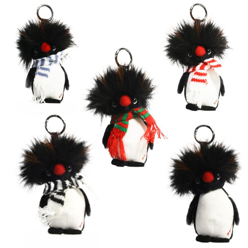 Cute Frizzy Hair Scarf Penguin Fun Backpack Pendant Multiple Styles Doll Keychain Decoration Plaything Animation Periphery Surprise Present