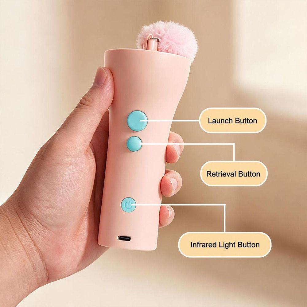 Rechargeable Electric Cat Toy One Button Interactive Cat Toy New Cat Toy Launcher