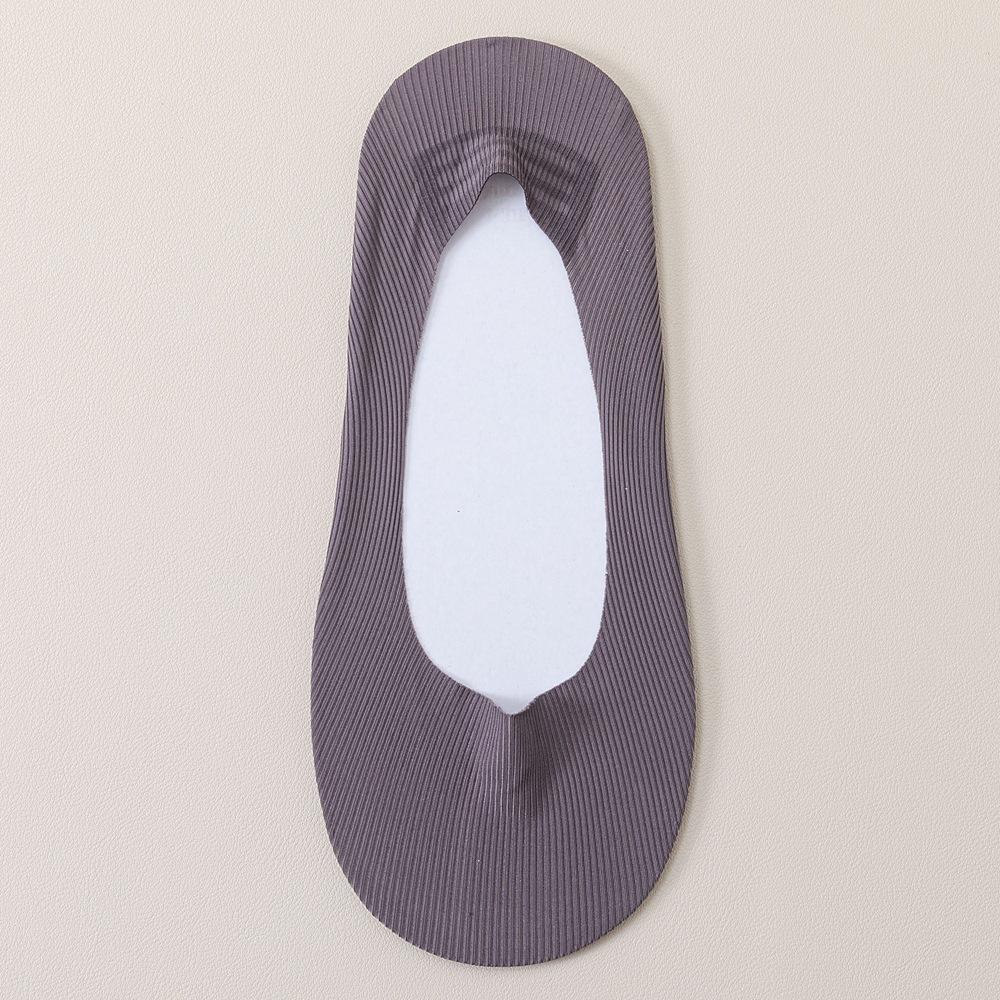 Summer Socks Hollow Out Mesh Breathable Invisible No Show Sock Slippers Solid Color Silicone Non-slip Low Cut Boat Socks