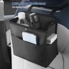 Automotive Garbage Cans Car Trash Bin Backseat Organizer Waste Basket Cup Holder Container Leather Storage Bag Tissue Box