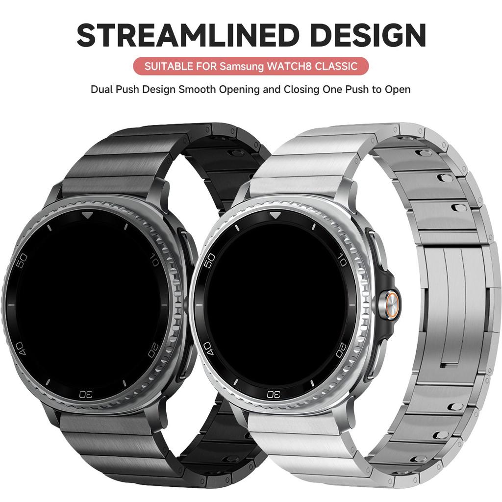 Ремешок из нержавеющей стали для Galaxy Watch 8 40 мм/44 мм 8 Classic 46 мм Быстрорегулируемый ремешок для Galaxy Watch 7 uLTRA / Ultra 2026 47 мм