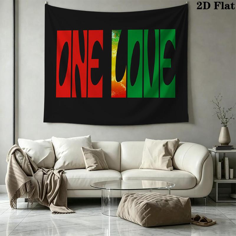 One Love Pattern Home Decor Tapestry, Wall Hanging, Decorative RV Wall Cloth.MGT0918106