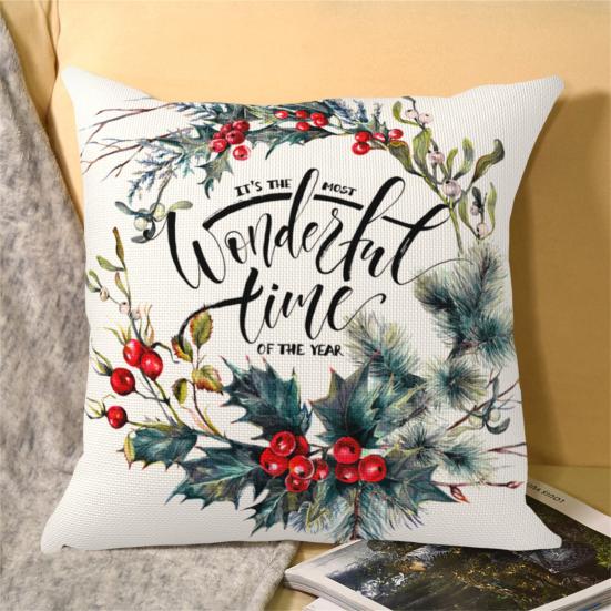 Декоративная наволочка, мягкая пылезащитная моющаяся модная рождественская наволочка, предметы домашнего обихода