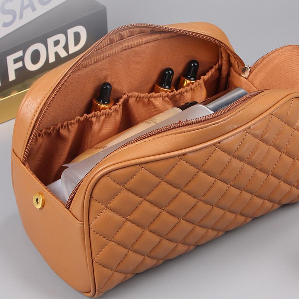 Большая вместимость дорожных косметичек, переносные косметички из искусственной кожи, многофункциональная сумка для хранения для женщин и девочек