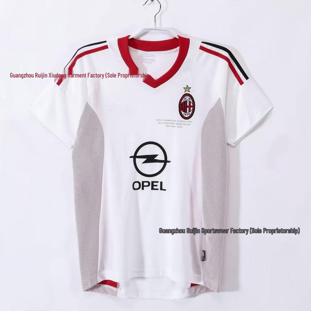 Ретро Футбольная Майка Серии А с Коротким Рукавом - Варианты AC Milan, Inter Milan, Juventus