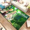 Genshin Impact Cartoon Game Area Rug, ковер для дома, гостиной, спальни, дивана, дверного коврика, кухонного декора, детский нескользящий напольный коврик