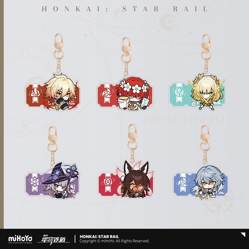 Sunsyea Honkai Star Rail Официальный мерч miHoYo Оригинальный Аутентичный Серия Q Version Брелок Дань Хэн Клинок Кафка