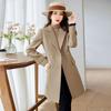 High-end Atmosphere In The Long Trench Coat Female Temperament Goddess Fan Professional Korean Version Double-breasted Suit Coat