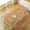 1PC Transparent Tablecloth PVC Desktop Kitchen Dining Table Table Decorative Protective Cover