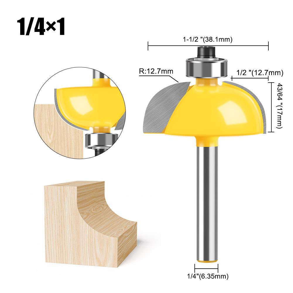 Деревообработка Фальцевый нож Пазовальный нож R-образный нож Ручка 1/2 Ручка 1/4 Фрезерная головка для кромок Нож для прорисовки линий Триммер Гравировка