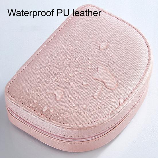 Органайзер для ювелирных изделий, однотонный браслет из искусственной кожи для хранения, ожерелье-гвоздики, шкатулка для драгоценностей, домашнее использование