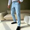 Новые мужские брюки в стиле business casual прямые брюки для работы и на каждый день универсальные однотонные брюки мужской опт