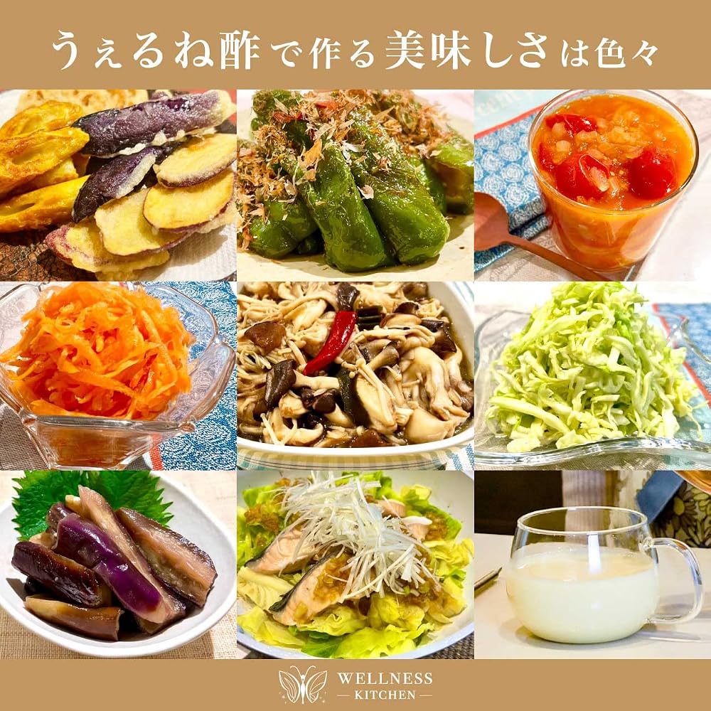 Wellness Kitchen Wellne Vinegar Onion Vinegar 360ml Sugar-Free Additive-Free Japanese Seasoning