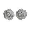 925 Sterling Silver Moissanite Camellia Stud Earrings - Vintage and Versatile