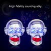 Motorcycle Speaker Skull Shape Subwoofer Bluetooth-compatible MP3 Player Waterproof Radio System Motorbike Stereo System