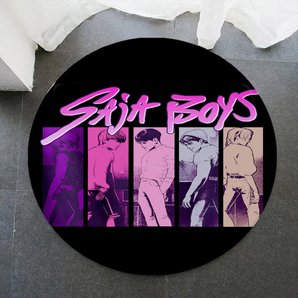 K-POP D-Демоны H-Охотники Круглый ковер для детской комнаты Розовый игровой коврик Мягкий Нескользящий Ковер для Спальни для Девочек Мальчиков Персонализированный Напольный Коврик