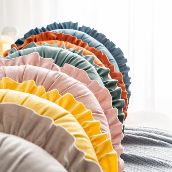 Подушка для дивана, эластичная декоративная однотонная полезная офисная подушка для сна, поддержка спины, плюшевая подушка, домашний аксессуар