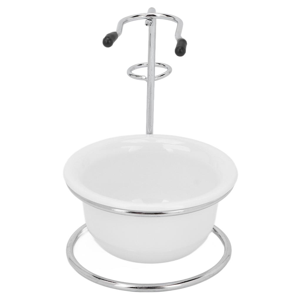 Shaving Stand Bowl Set Professional Shaving Soap Bowl Razor Brush Holder Safety Stand Kit for Men
