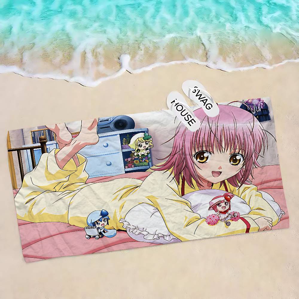 Shugo Chara Японское Аниме Аниме Пляжное Полотенце для Купания Мягкое Впитывающее Салфетка Детские Подарки для Детей Путешествия Кемпинг Спортзал