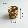 Hardness Rattan Wicker Woven Serving Baskets Rattan Basket  Restaurant Serving Tabletop Display