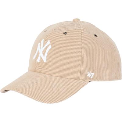 Вельветовая кепка Clean Up MLB NY Хаки FREE 47 CLEAN UP Тонкий вельвет Clean Up Нью-Йорк Янкис 14858297 FSB36C2973 '47brand