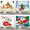 Home Decor Tapestry Santa Claus Reindeer Snowman Companion Christmas Tree Print Decoration Tapestry