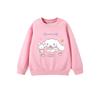 2025 MINISO Детская одежда Милые толстовки с капюшоном Cinnamoroll с рисунком из мультфильмов, аниме, для мальчиков и девочек, пуловер с круглым вырезом на весну и осень